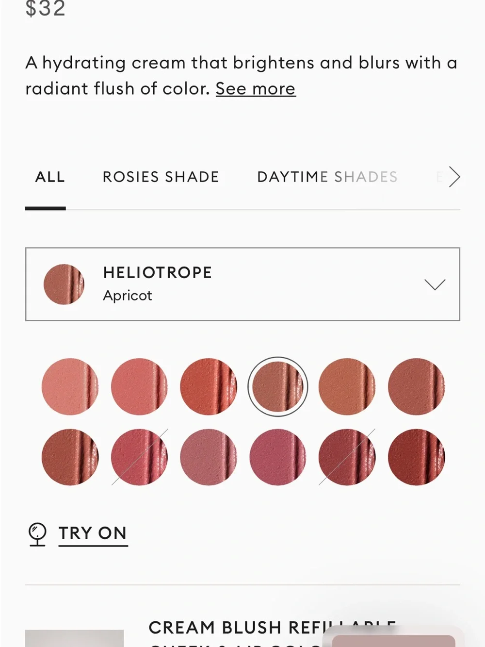 Rose Inc Blush Divine Lip Cheek Color Heliotrope NEW 4.5g